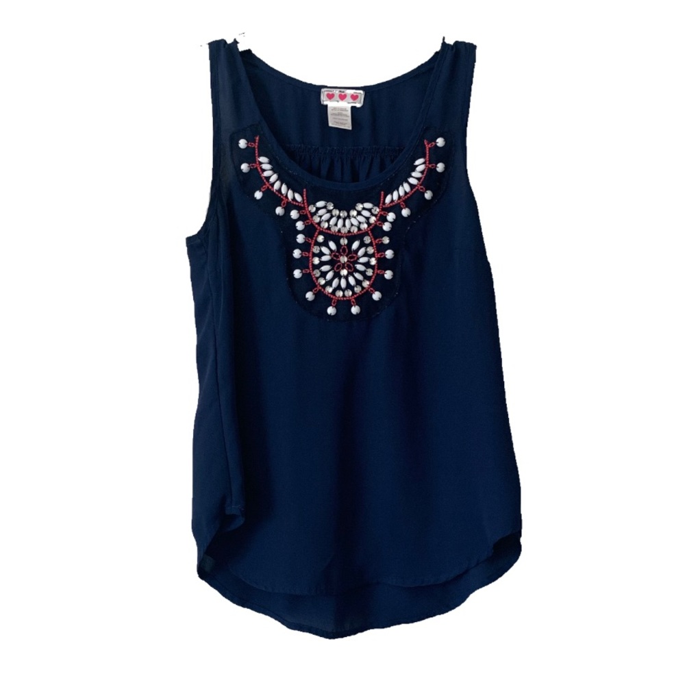 Navy blue blouse